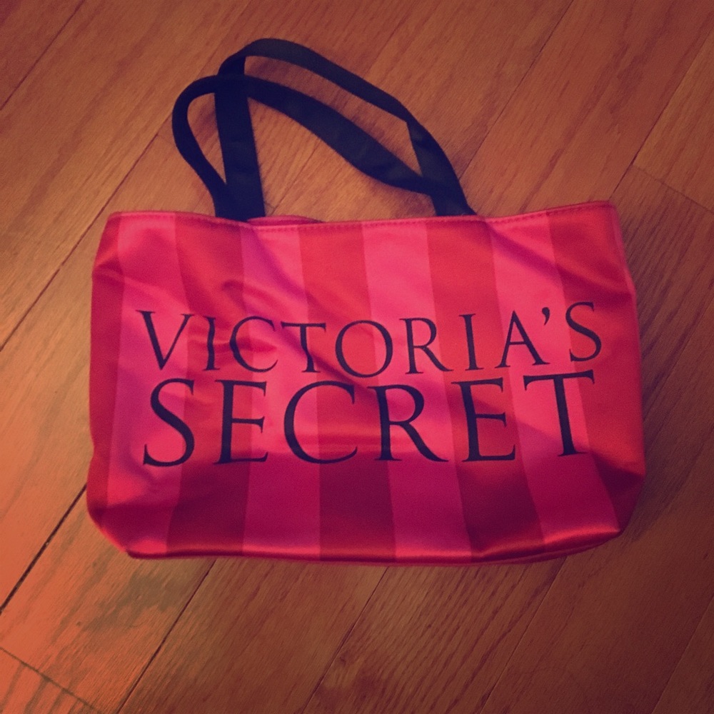 💕💕Victoria's Secret mini pink striped tote 💕💕