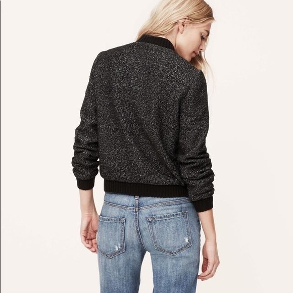 Loft Knit Bomber Jacket - Picture 2 of 4