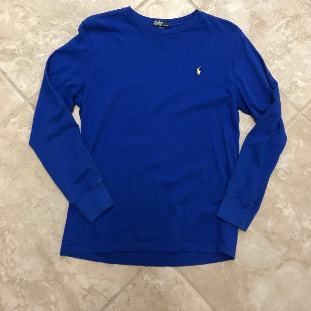 Blue Polo Long Sleeve Tee
