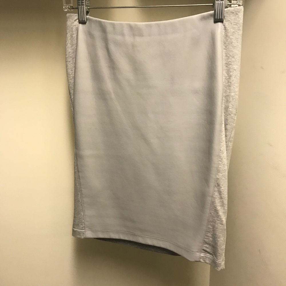 Bailey 44 Leather and Nylon Skirt