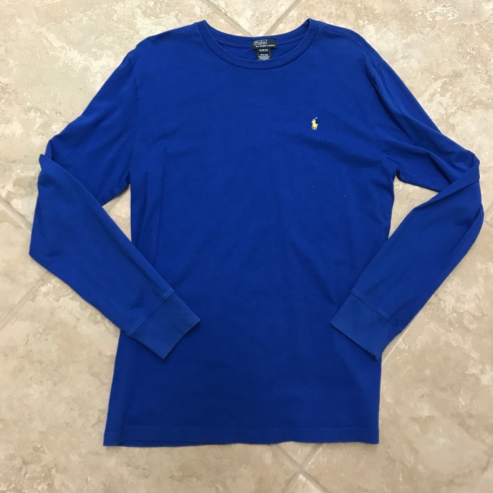 Blue Polo Long Sleeve Tee