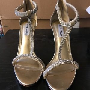 Steve Madden rhinestone t sandal heel