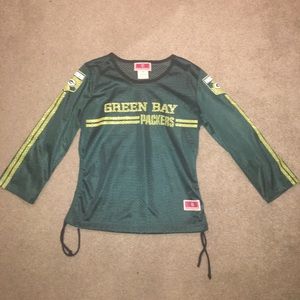 Green Bay Packers sparkly mesh top