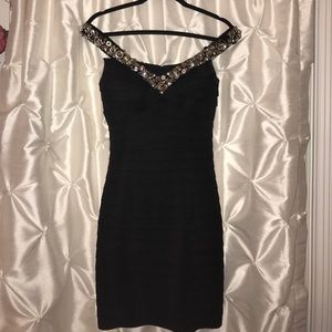 Off the shoulder Sherri Hill formal dress