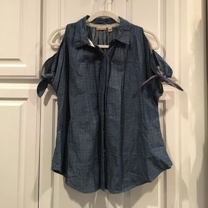 Holding Horses x Anthropologie cold shoulder shirt