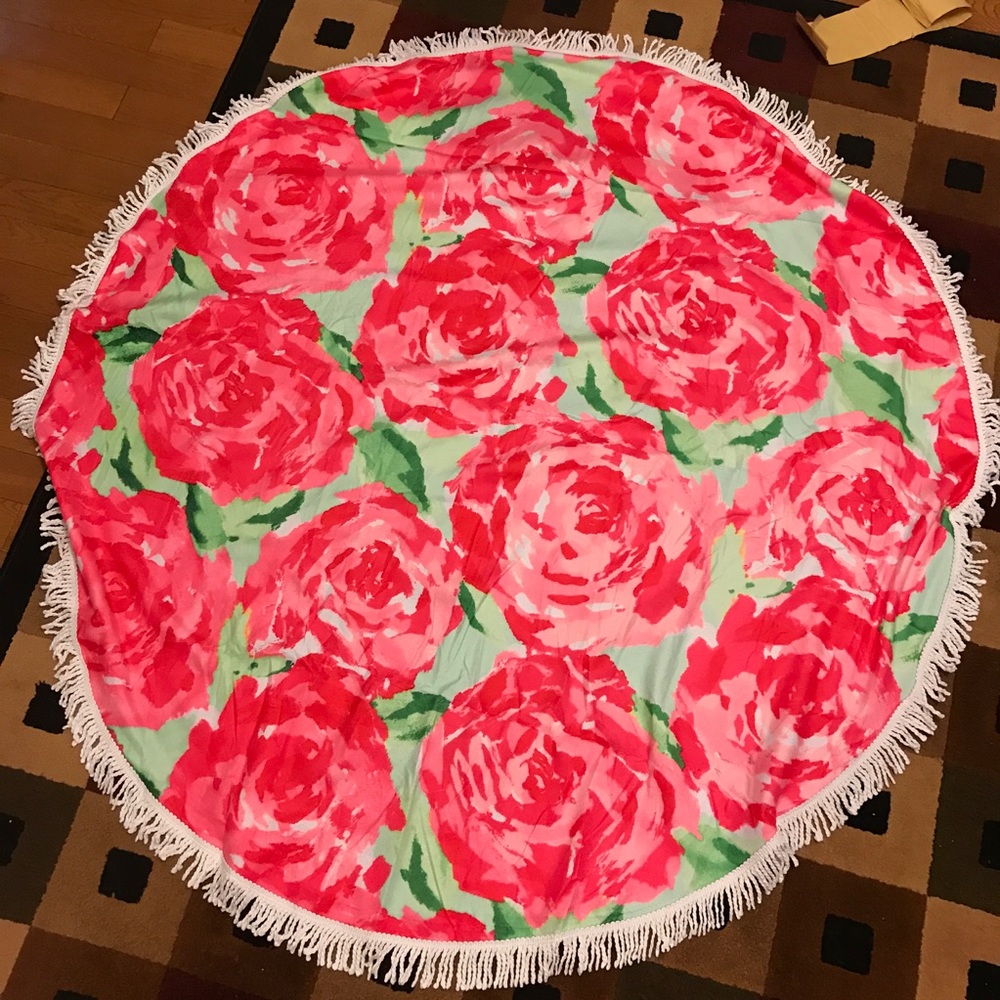 New rose circle towel