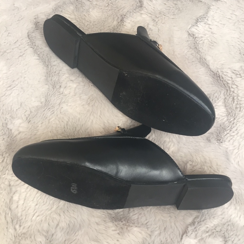 Catherine Malandrino black rose embroidered mules - Picture 3 of 4