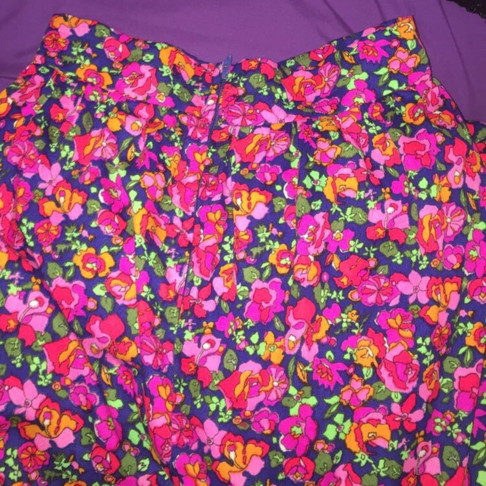 Vintage, floral maxi skirt :) xs/s