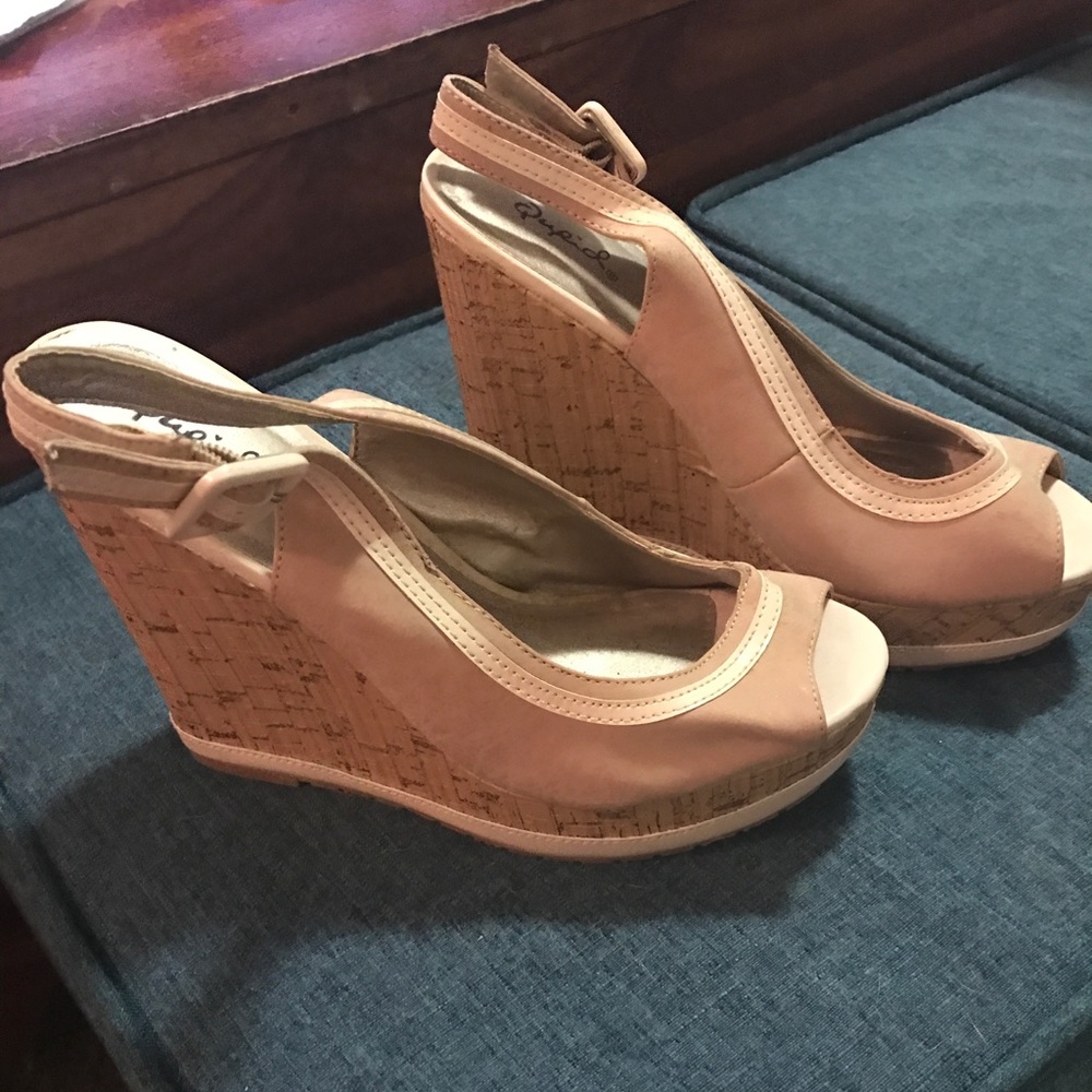 Tan Wedge shoes