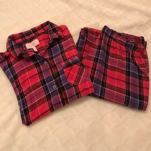 Victoria's Secret Flannel PJ Set