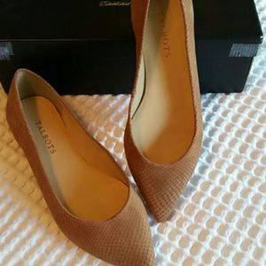 Talbots's textured flats beige