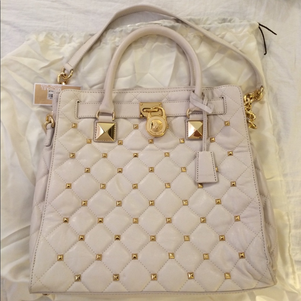 Michael Kors Studded Quilted Hamilton Bag