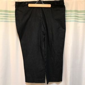 LOFT Dark Chambray Crop Pants - Sz 16