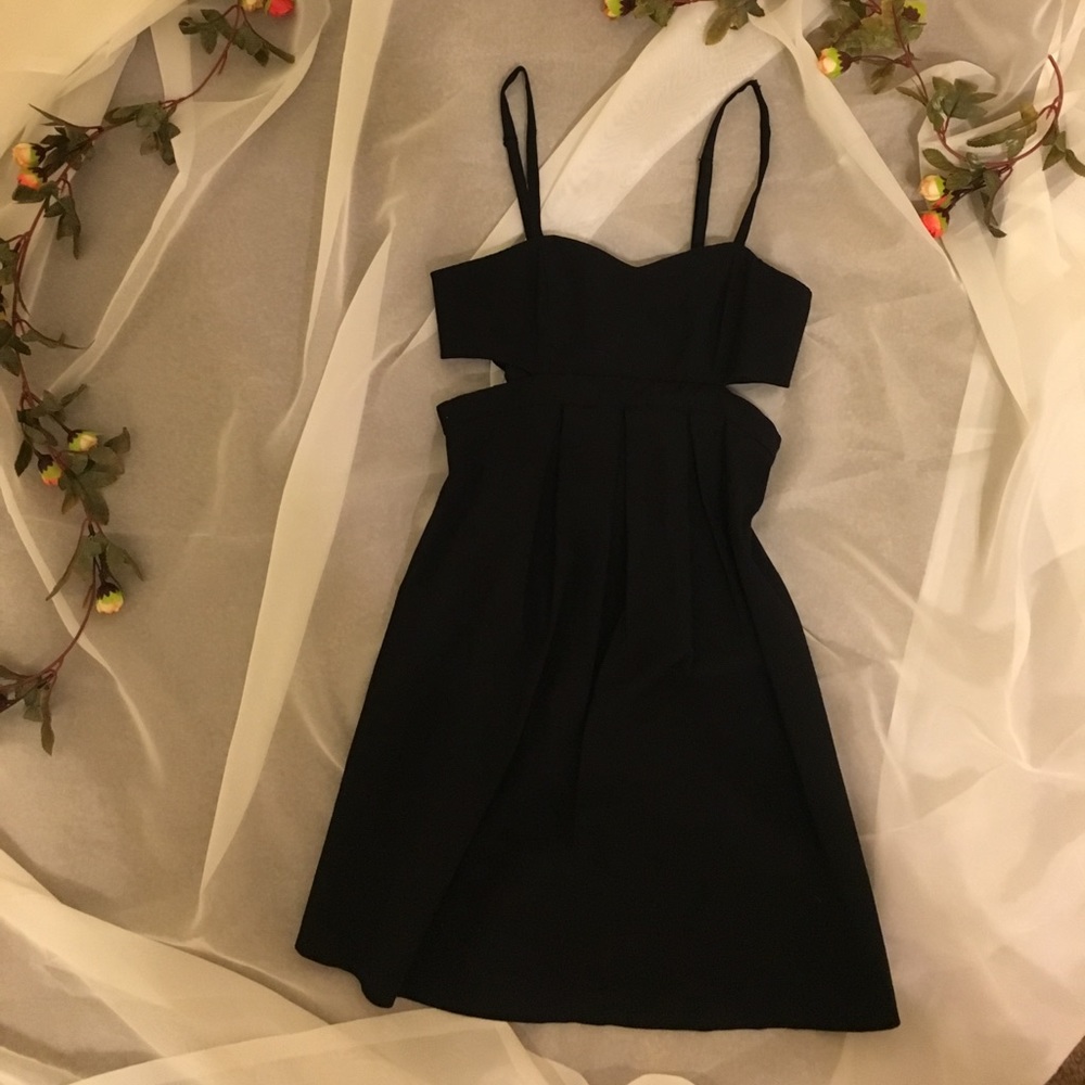 Little Black Dress with Side Cutouts