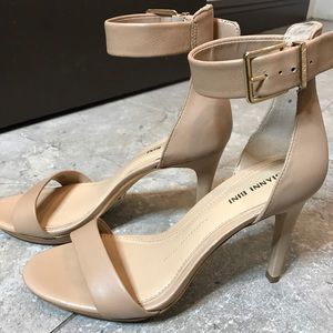 Simple Nude Strappy Heels