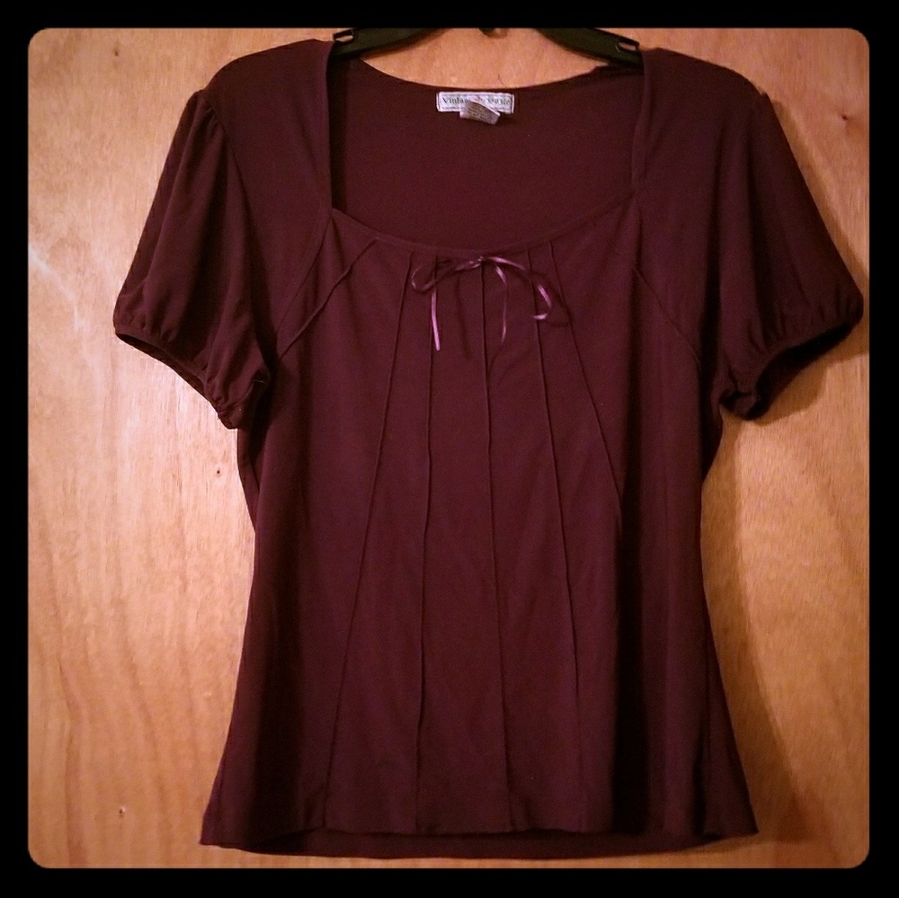 Vintage Suzie, Sexy Purple Blouse, Large