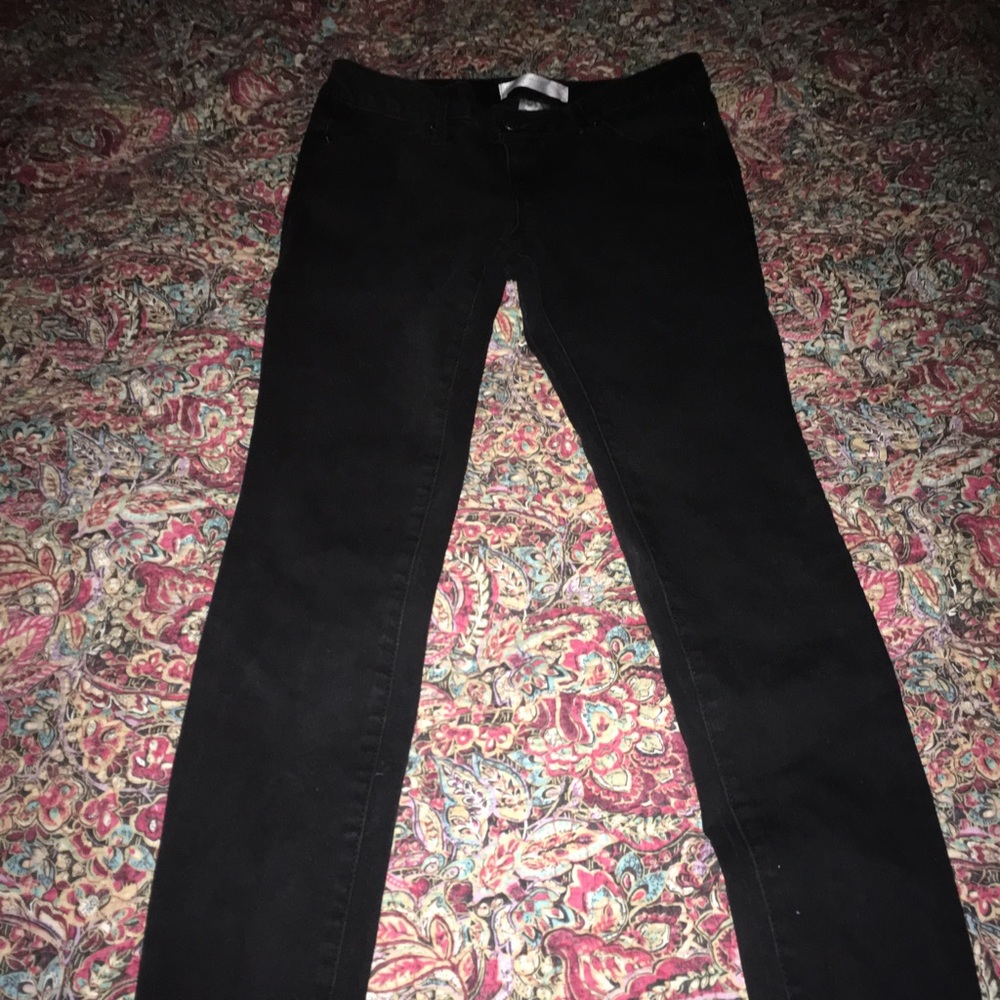 Black long shinny Jeans