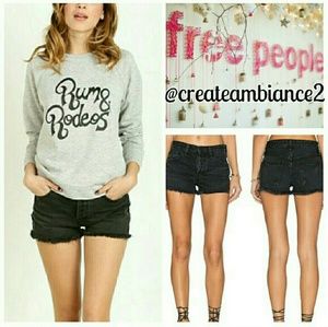 Free People Cutoff Jean Shorts