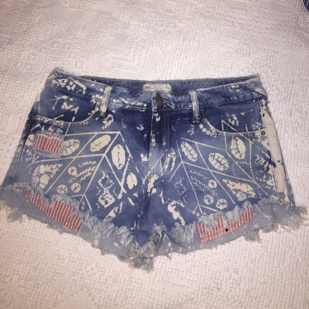 Free people denim shorts
