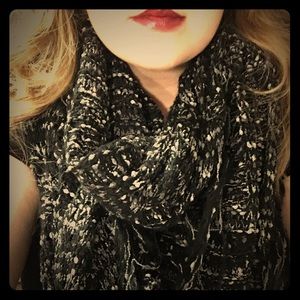Black, Gray and White Scarf