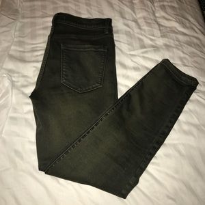 NWOT Free People Olive Skinny Jeans