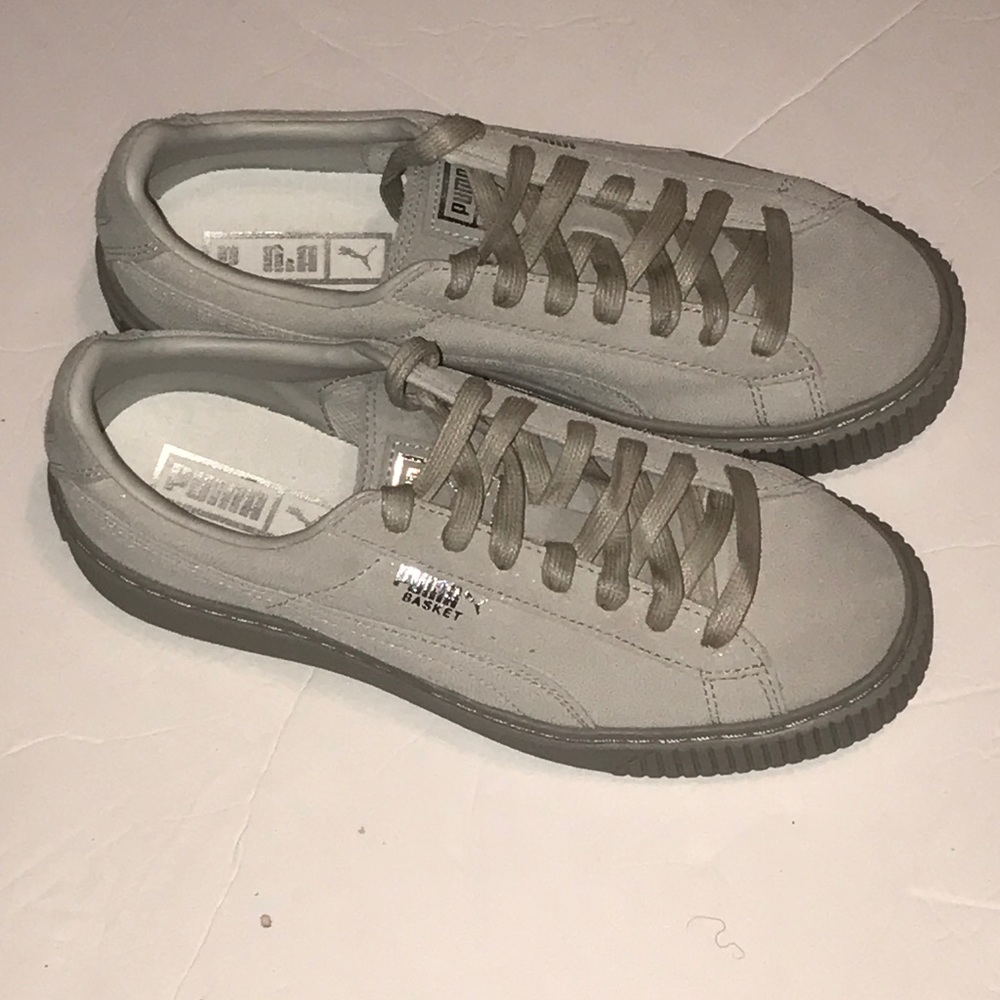 Puma Basket Leather Platform Sneaker