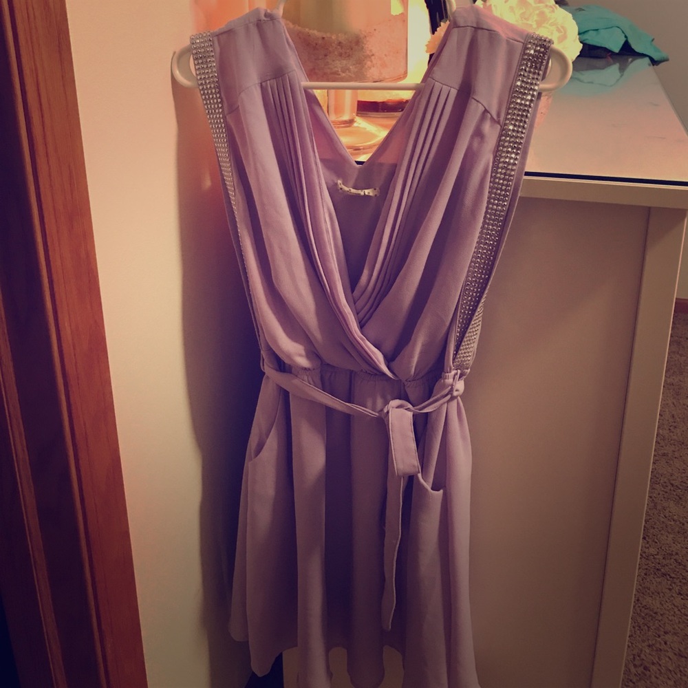 Sparkly purple dress