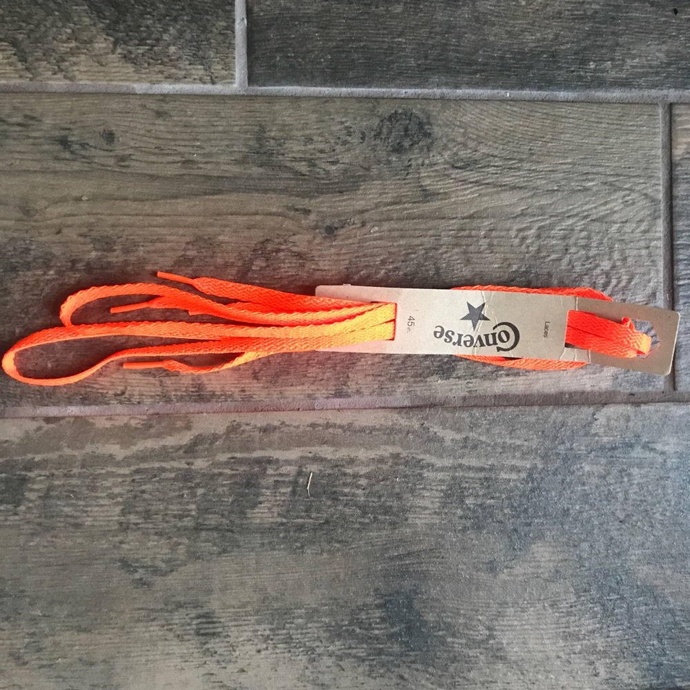 ORANGE CONVERSE SHOE LACES