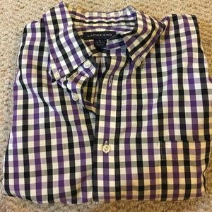 Lands End one sleeve button down shirt.