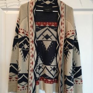 Akira geometric design cardigan