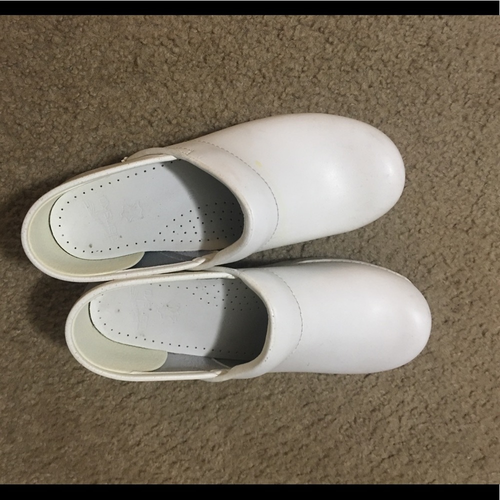 Dansko white clog nursing shoes size 39