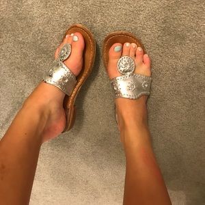 Jack Rodgers silver sandal