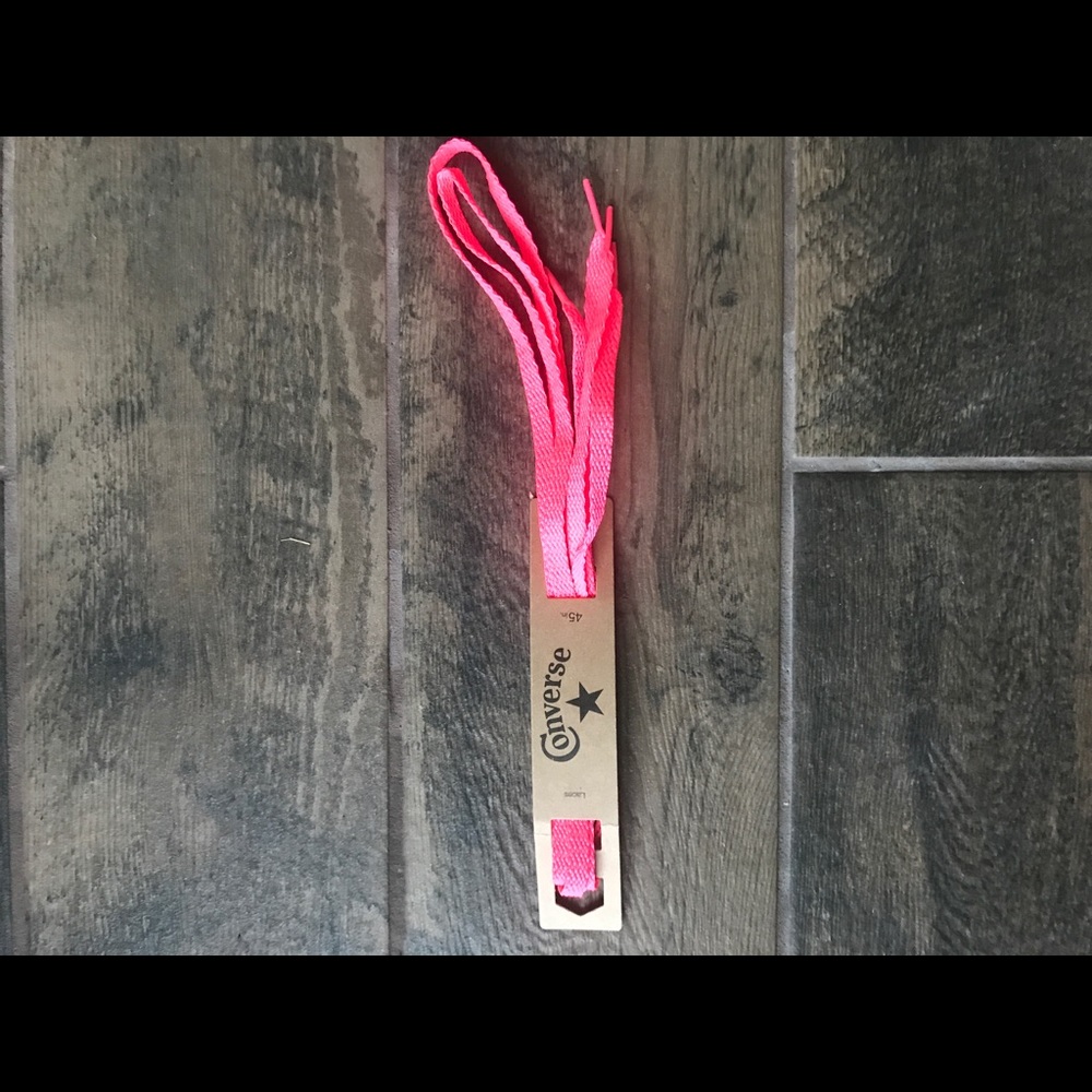 PINK CONVERSE SHOE LACES
