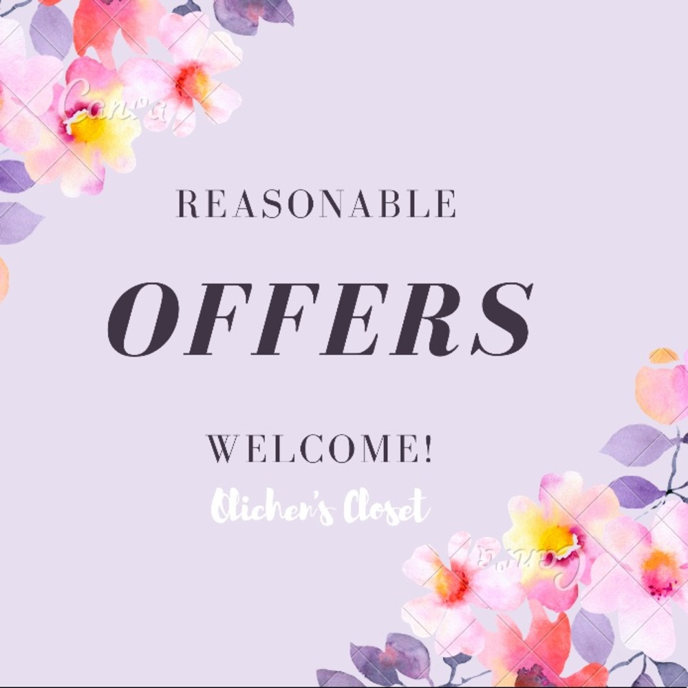 Reasonable offers welcome!