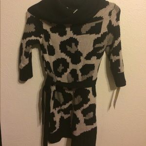 Cheetah Sweater Dress