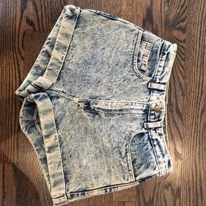 American Apparel Acid Wash High waisted Shorts