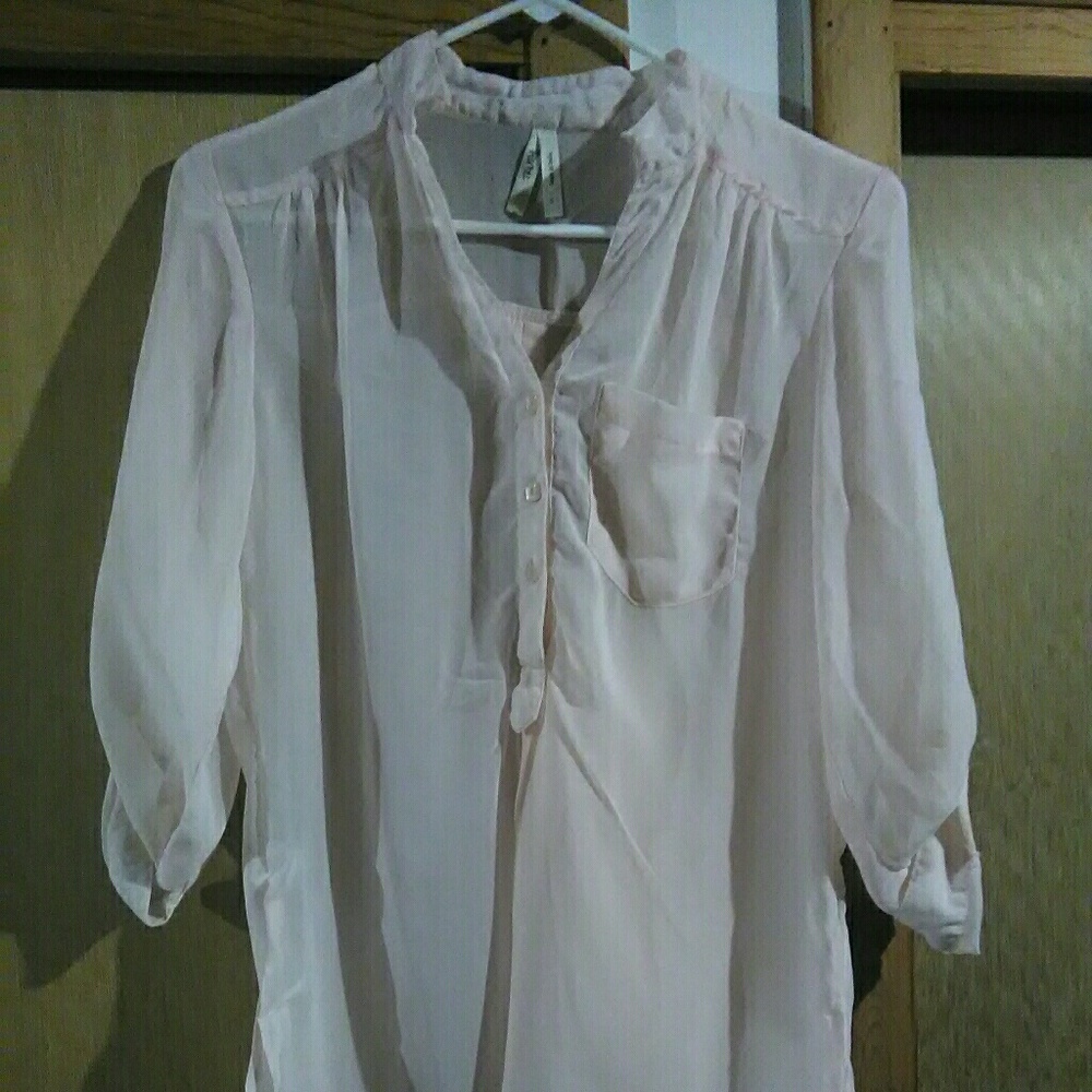 Sheer Pink Blouse