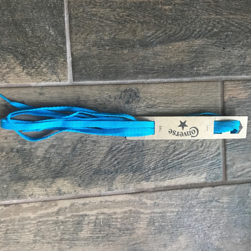 BLUE CONVERSE SHOE LACES