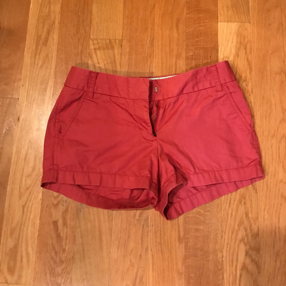 Dark red shorts