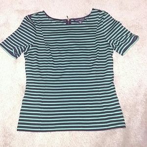 Banana Republic "Victorian Sage" striped top sz 6!