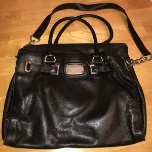 Michael Kors Black Leather Bag