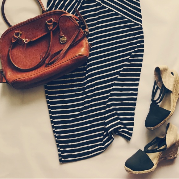 Socialite Striped Bodycon Midi Skirt and Tip set - Picture 7 of 7