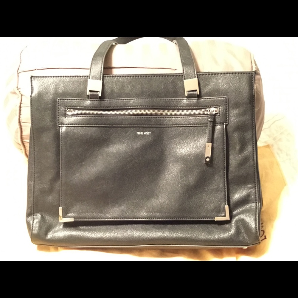 Nine West black laptop bag