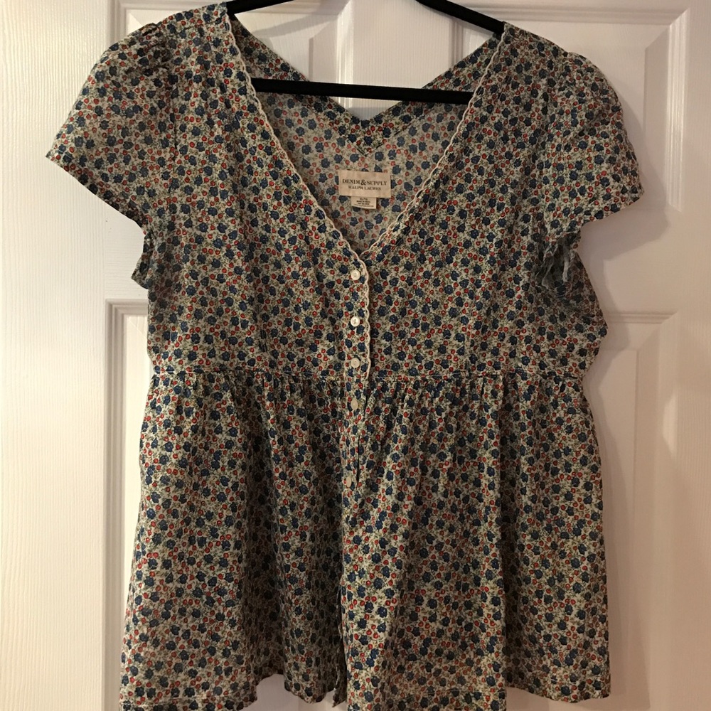 Ralph Lauren babydoll blouse