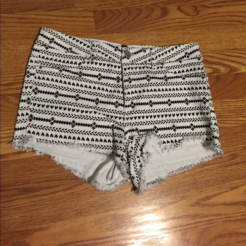 Ripped bottom shorts