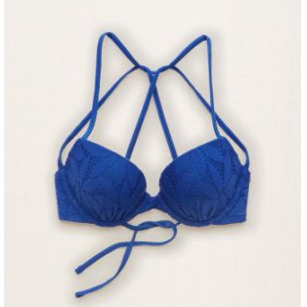 American Eagle Aerie Crochet Push-up Bikini Top