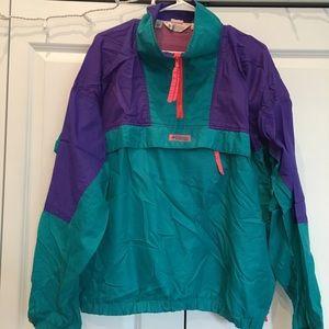 Neon Columbia Windbreaker