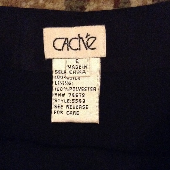 Cache Black on Black Striped A Line Skirt - Picture 3 of 4