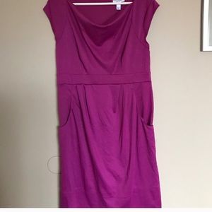 Magenta maternity dress