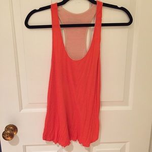 Orange and light pink Reversible tank